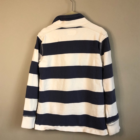CREWCUTS rugby stripe half zip - Picture 3 of 3